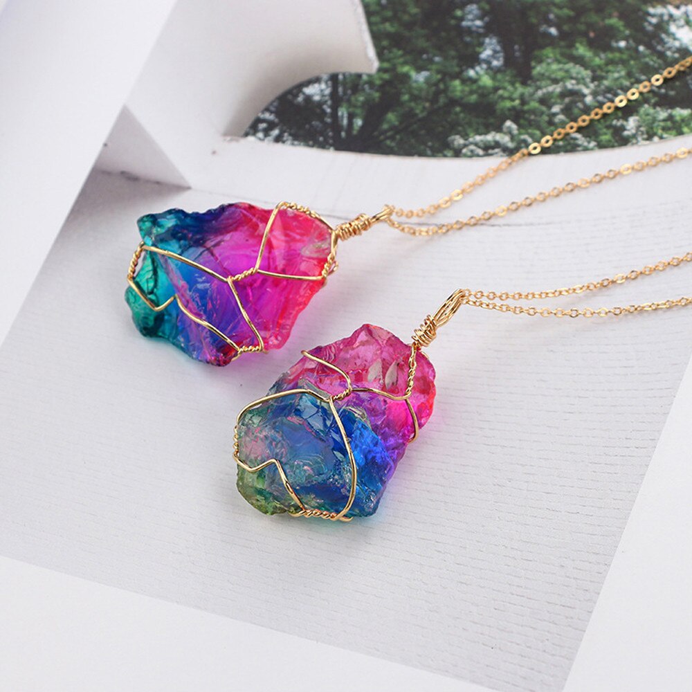Rainbow Stone Necklace curated on LTK