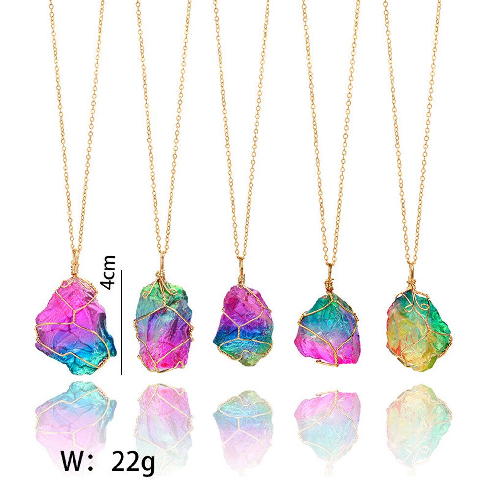 Rainbow Stone Necklace curated on LTK